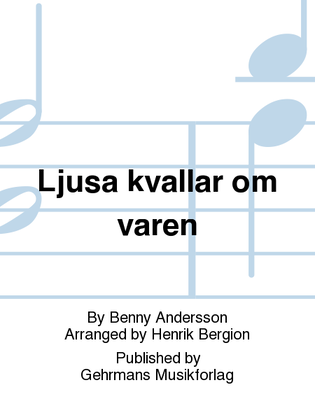 Book cover for Ljusa kvallar om varen