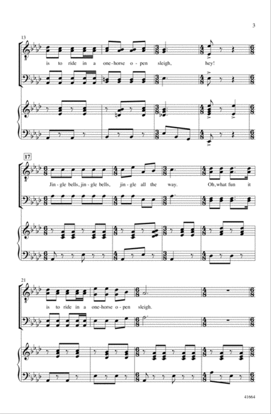 Jingle Bells (Sort Of) Choir scores gallery preview page 2
