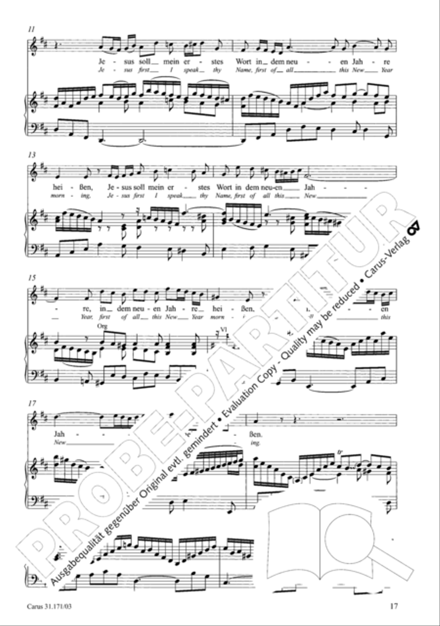 God, as thy name is, so is thy praise (Gott, wie dein Name, so ist auch dein Ruhm) 4-Part scores gallery preview page 18