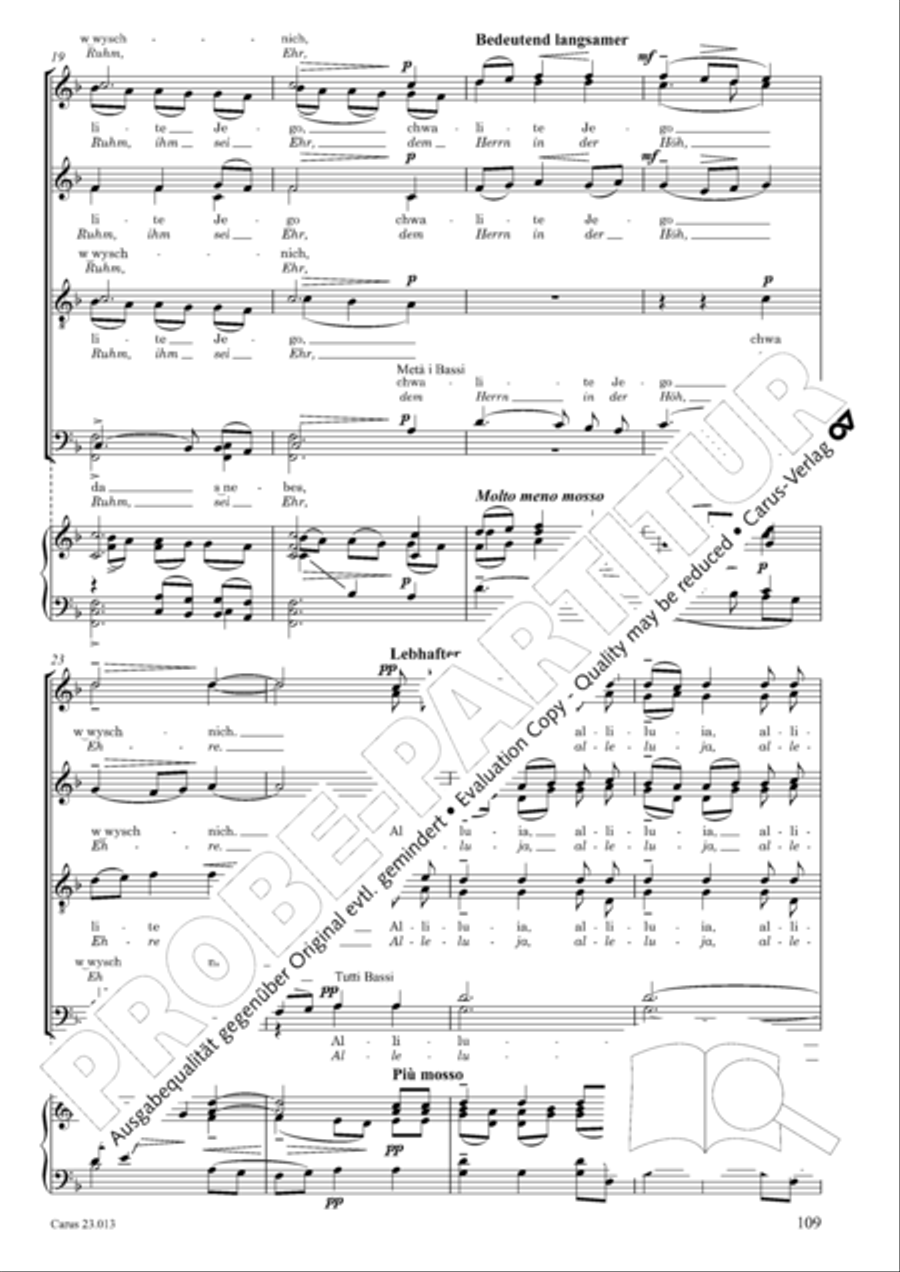 Liturgy of St. John Chrysostom op. 31 for mixed choir a cappella (Chrysostomos-Liturgie op. 31 fur Chor a cappella mit singbarem deutschem Text)