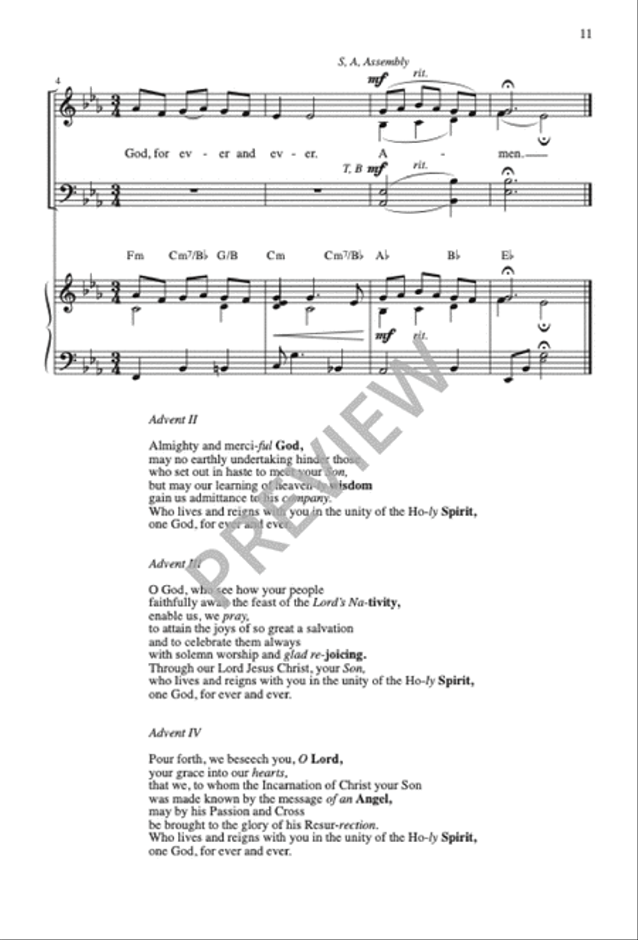 Missa de Lumine 4-Part scores gallery preview page 13