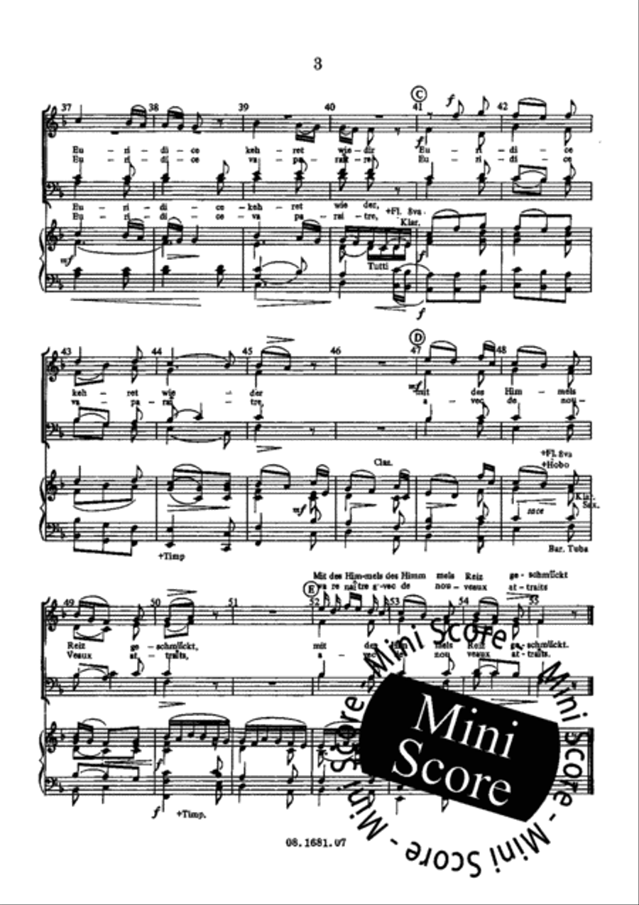 Chor der Seligen Geister aus Orpheus 4-Part scores gallery preview page 6