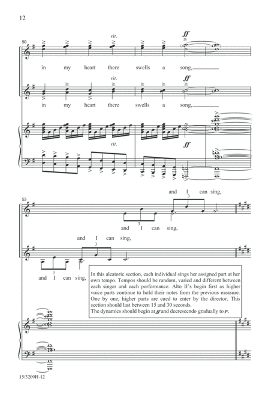 And I Can Sing SSAA scores gallery preview page 12