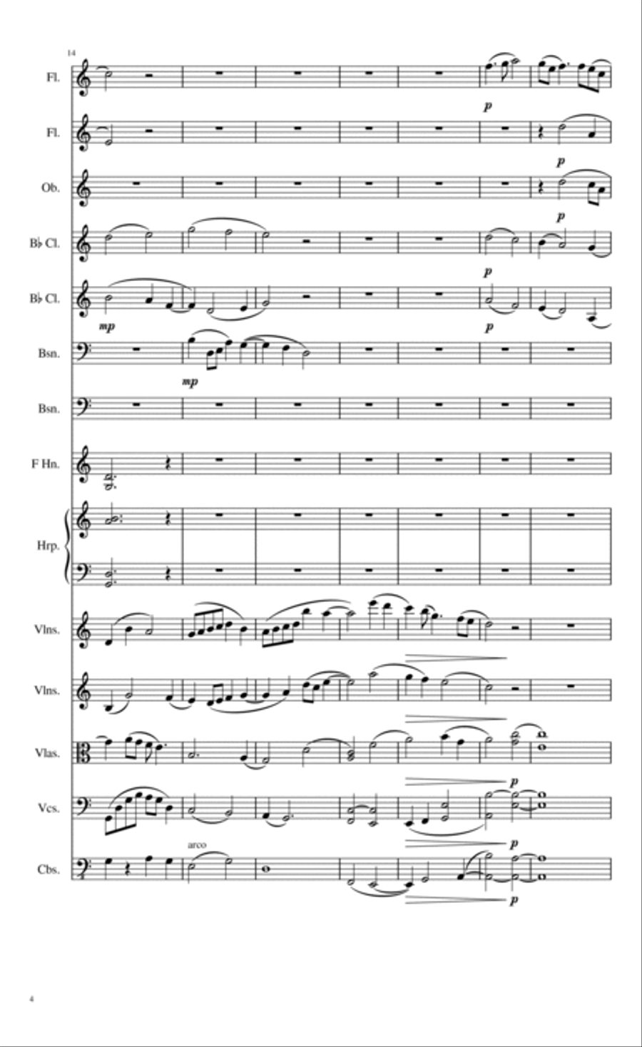 Serenade for Small Orchestra Chamber Orchestra scores gallery preview page 4