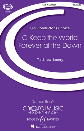 Book cover for O Keep the World Forever at the Dawn