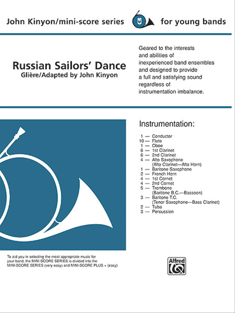 Russian Sailors' Dance Concert Band scores gallery preview page 1