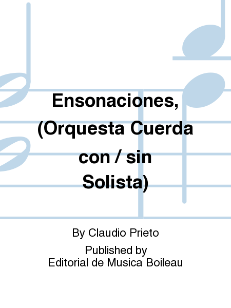Ensonaciones, (Orquesta Cuerda con / sin Solista)