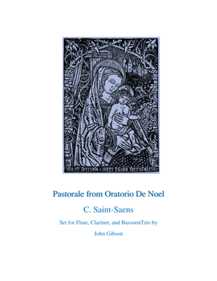 Book cover for Pastorale from Oratorio De Noel for flute, clarinet, and bassoon
