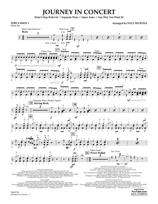 Journey in Concert (arr. Paul Murtha) - Percussion 1