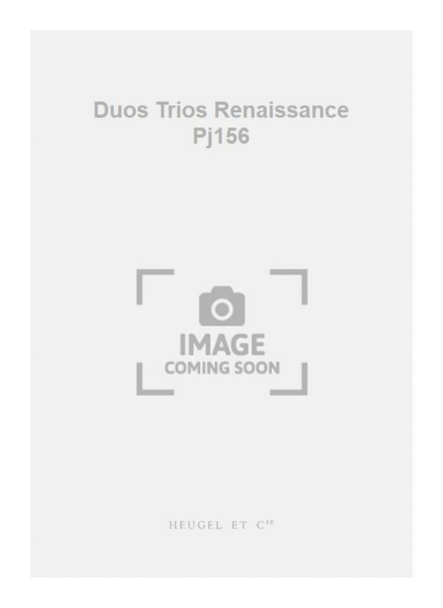 Duos Trios Renaissance Pj156 3-Part scores gallery preview page 1