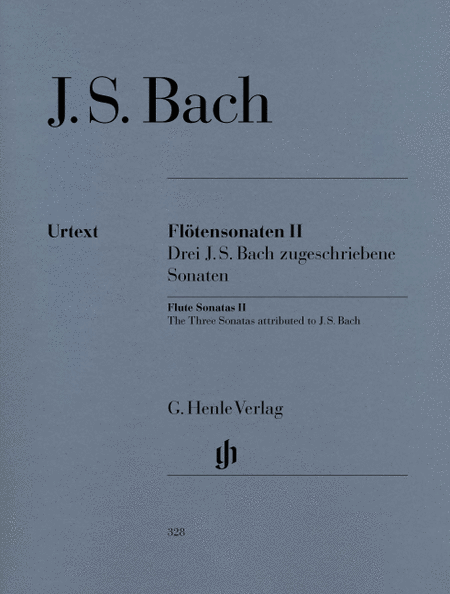Bach, Johann Sebastian: Flute sonatas volume II  (3 Sonatas ascribed to J. S. Bach with Violoncello part)