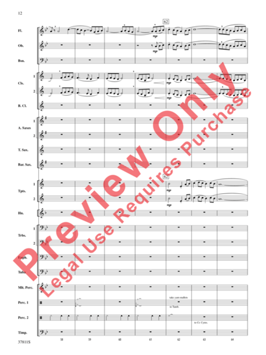 Desperate Pursuit Desperate Pursuit Concert Band scores gallery preview page 13