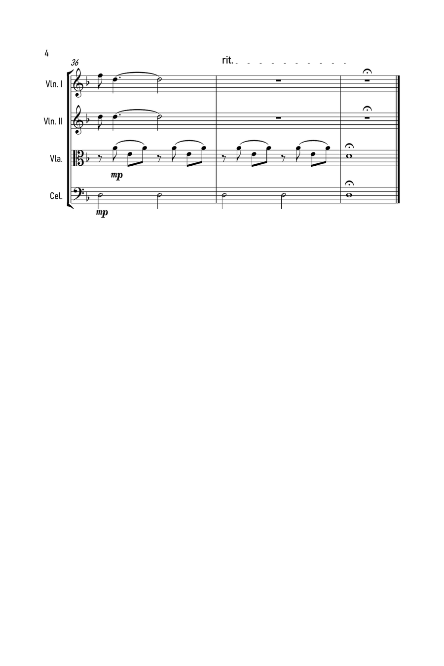 The Sound Of Silence String Quartet scores gallery preview page 5