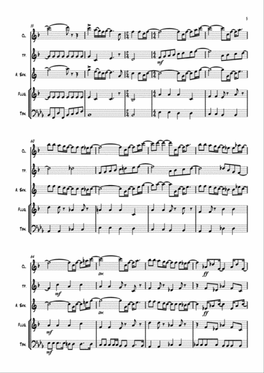 Hello, Goodbye Small Ensemble scores gallery preview page 5