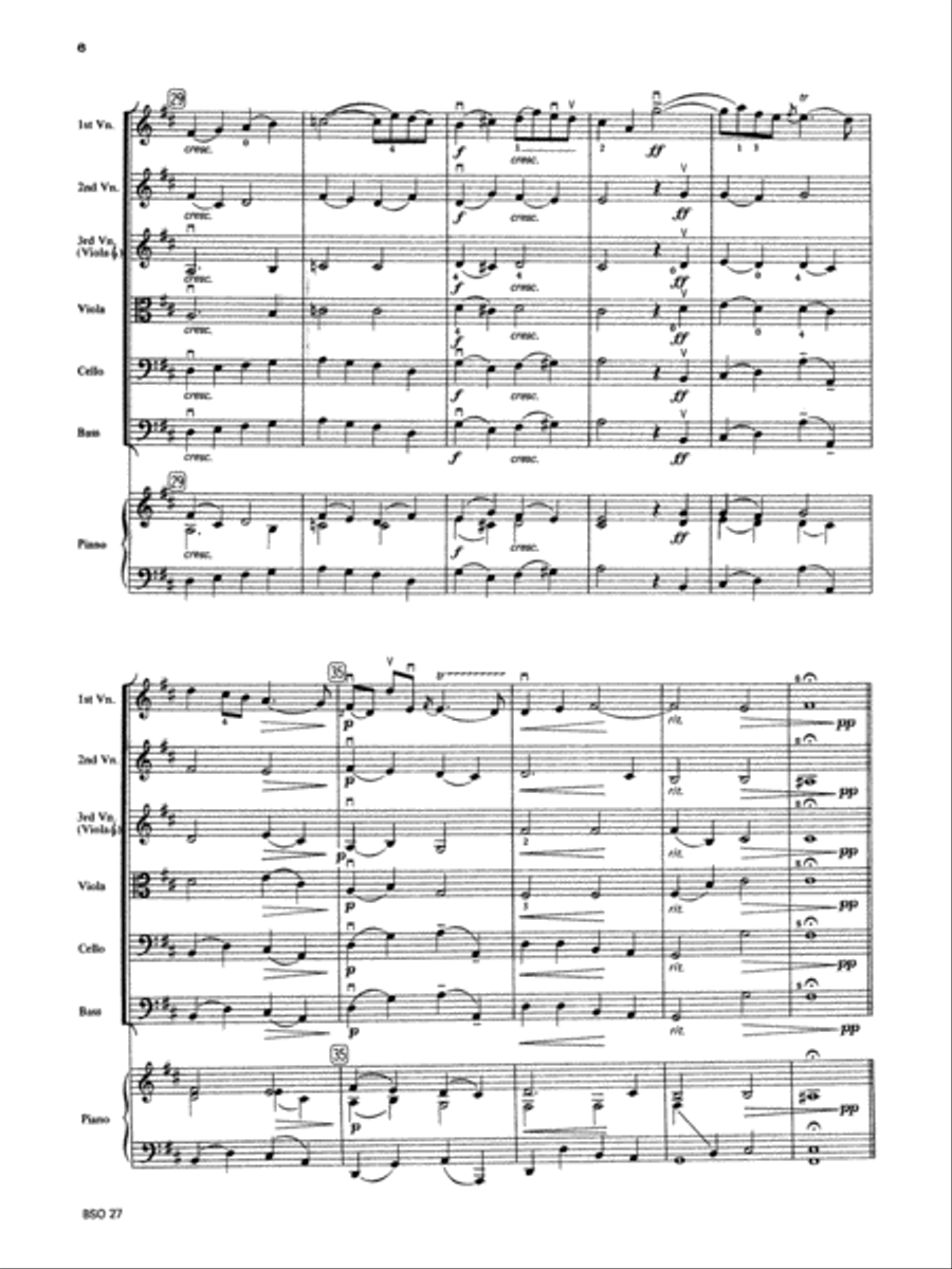 Chamber Suite in D: Score String Orchestra scores gallery preview page 6