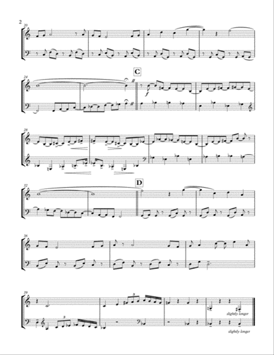 Going on an Adventure: 3 light intermediate duets for Horn Brass Duet scores gallery preview page 2
