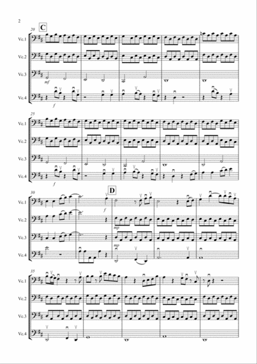 Hey Jude Cello Solo scores gallery preview page 2