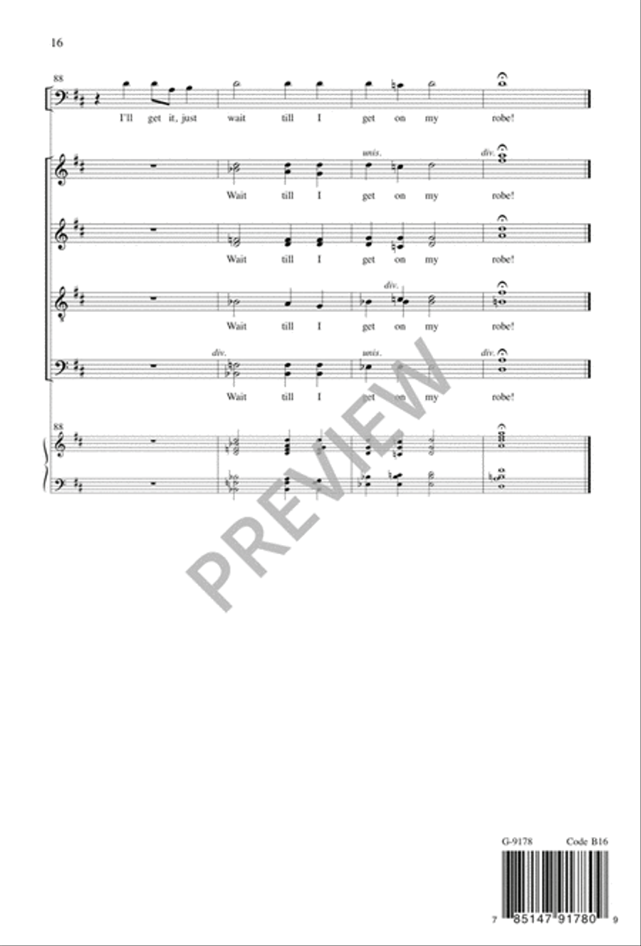Wait till I Get on My Robe Divisi scores gallery preview page 17