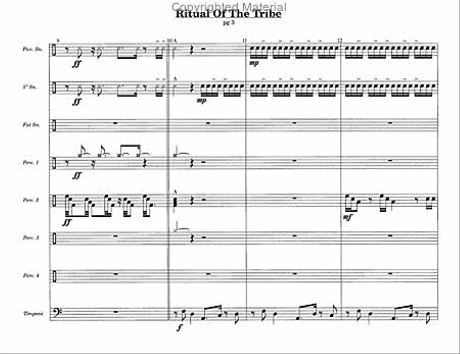 Ritual Of The Tribe Ritual Of The Tribe Percussion Ensemble scores gallery preview page 4