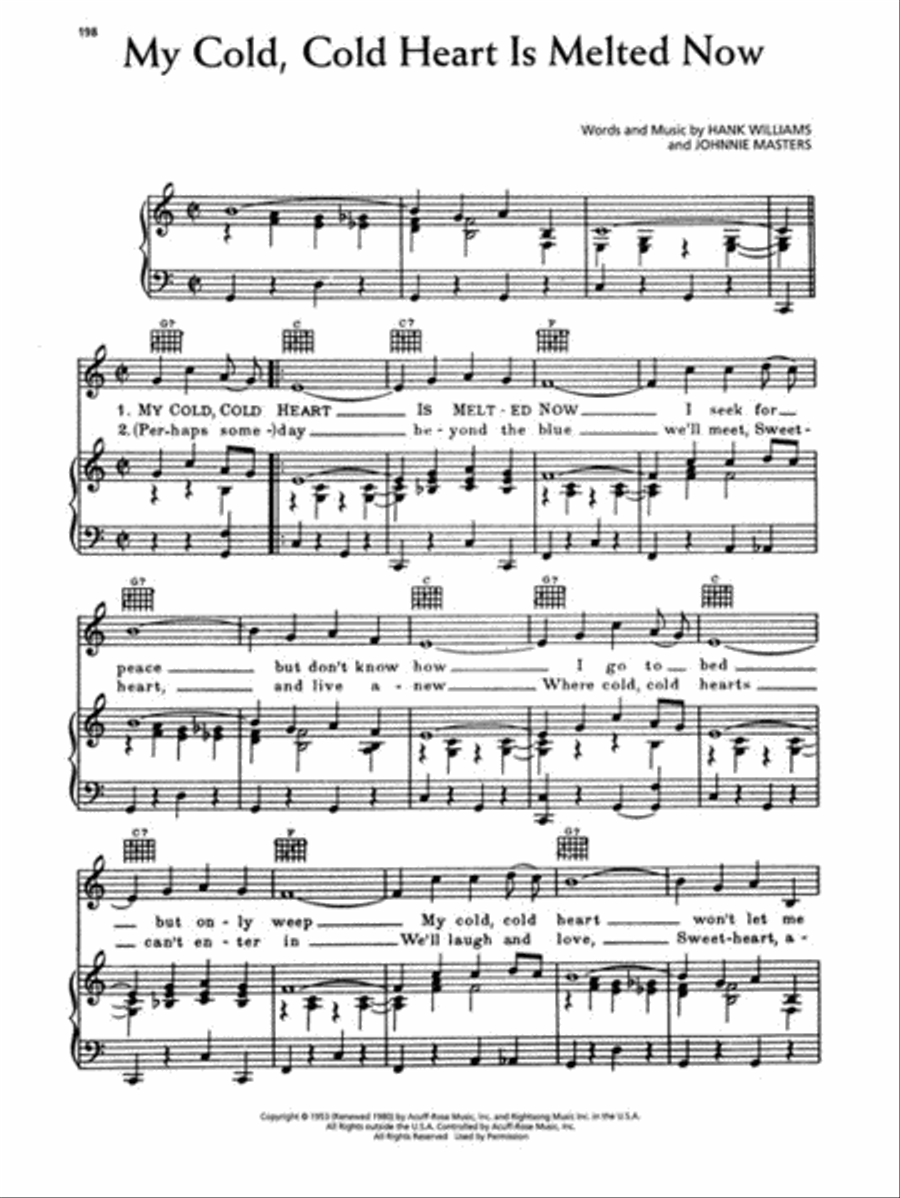 Hank Williams Complete Piano, Vocal, Guitar scores gallery preview page 7