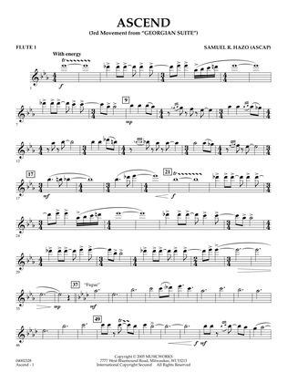 Ascend (3rd Movement from "Georgian Suite") - Flute 1