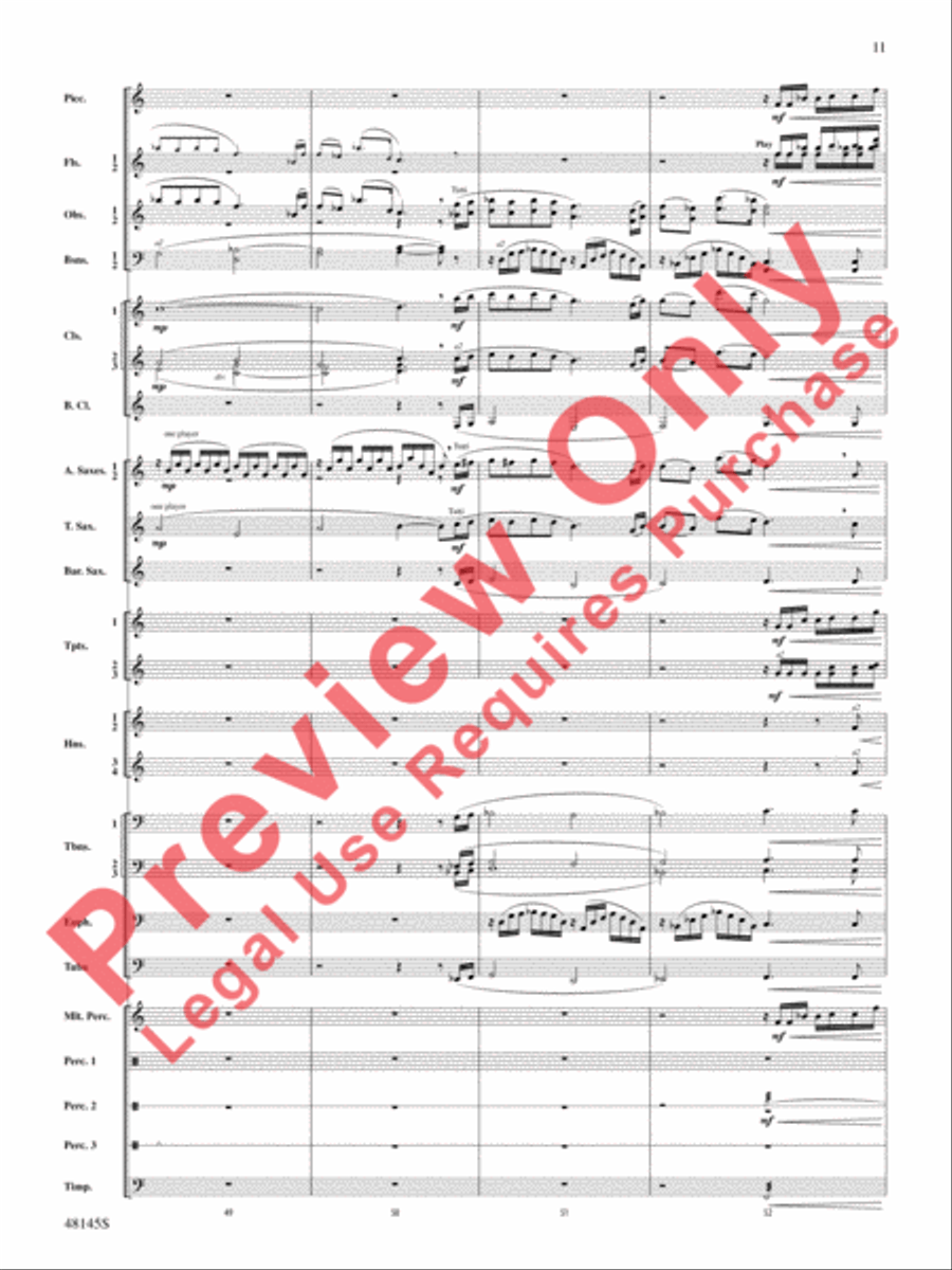 The River Seneca The River Seneca Concert Band scores gallery preview page 12