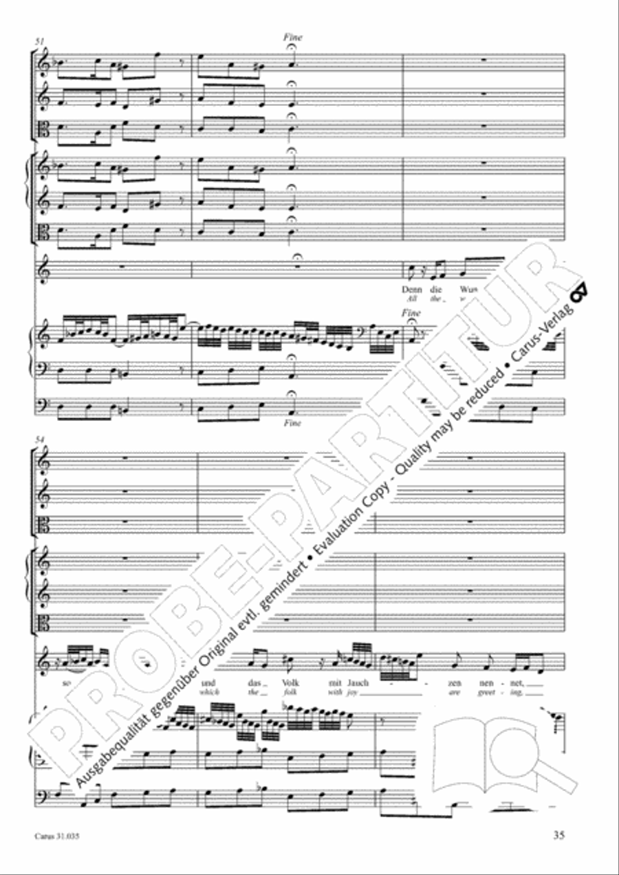 Soul and spirit are astounded (Geist und Seele wird verwirret) English Horn scores gallery preview page 36