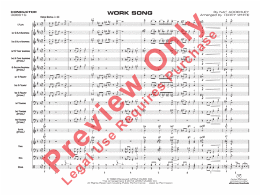 Work Song Jazz Ensemble scores gallery preview page 4