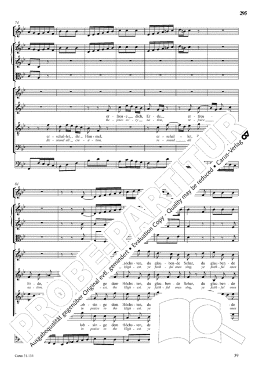 The Complete Sacred Vocal Works (Das geistliche Vokalwerk) Voice scores gallery preview page 296