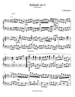 Ballade No. 2 in E flat major