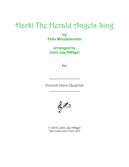 Hark! The Herald Angels Sing for Horns image number null