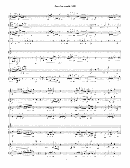 Chorinhos, opus 38 (1987) for flute, oboe, clarinet, violin, cello, piano and percussion image number null