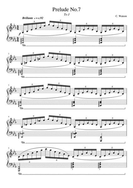 Prelude No.7 - for Solo Piano