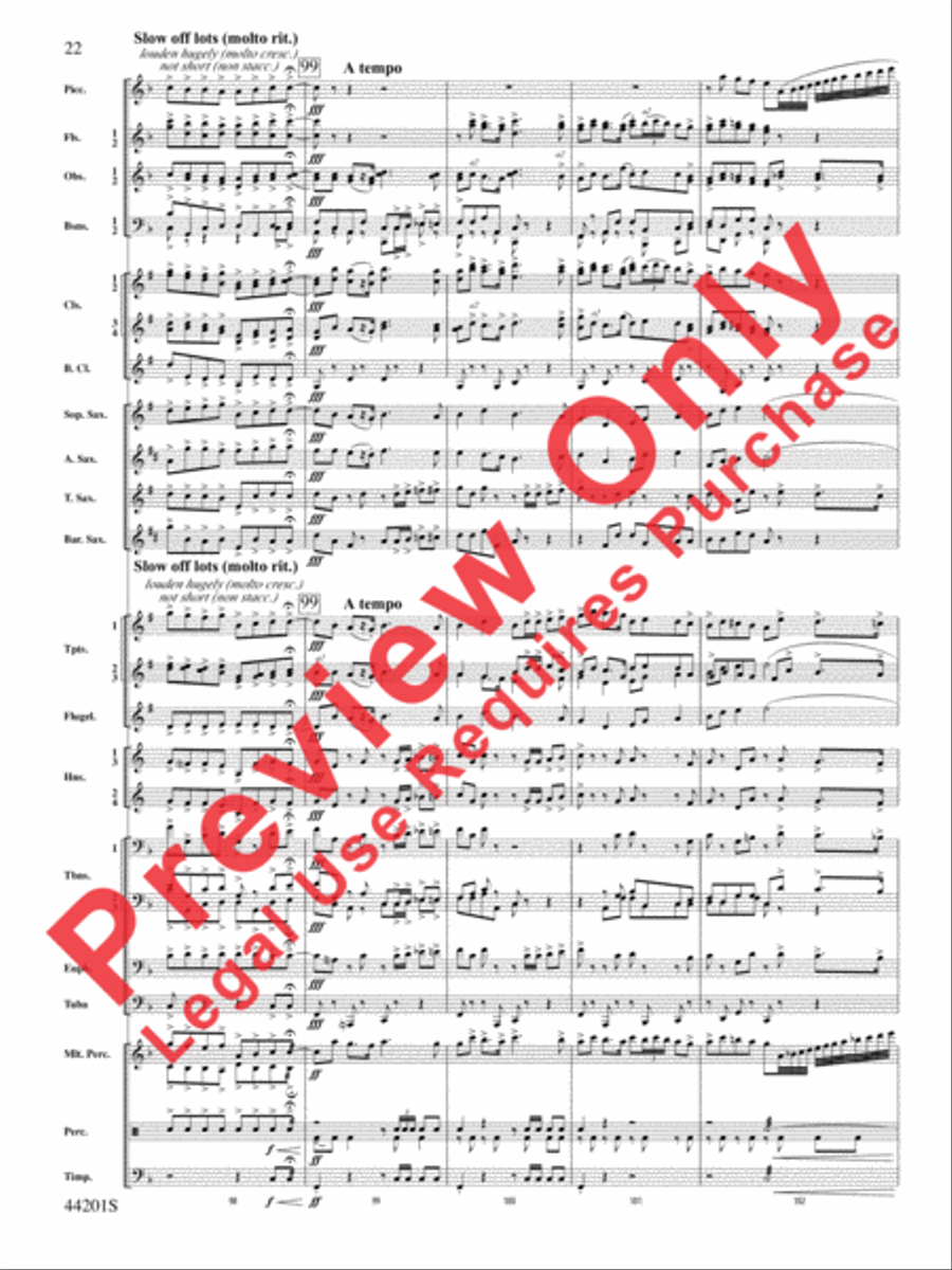 Handel in the Strand Concert Band scores gallery preview page 23
