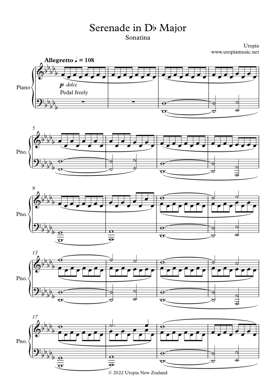 Sonatina Sonatina Piano Solo scores gallery preview page 1
