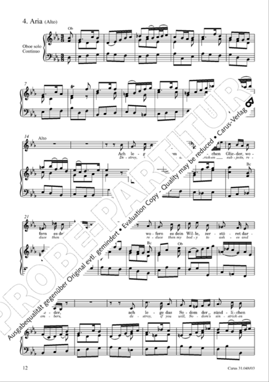 O wretch that I am, who then can release me (Ich elender Mensch, wer wird mich erlosen) 4-Part scores gallery preview page 13