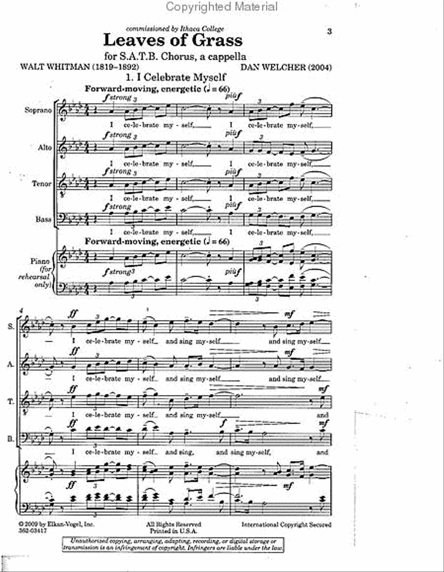 Leaves of Grass 4-Part scores gallery preview page 2