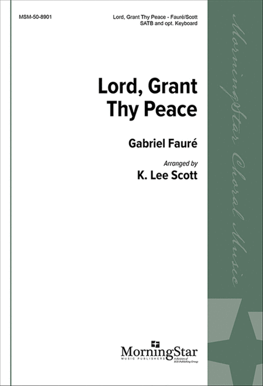 Lord, Grant Thy Peace 4-Part scores gallery preview page 1