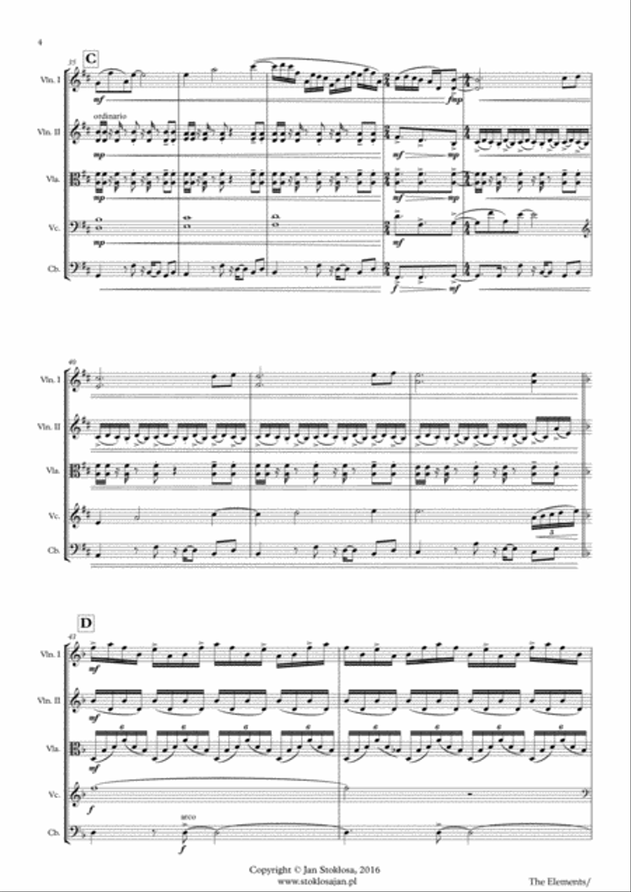 The Elements String Quartet scores gallery preview page 4