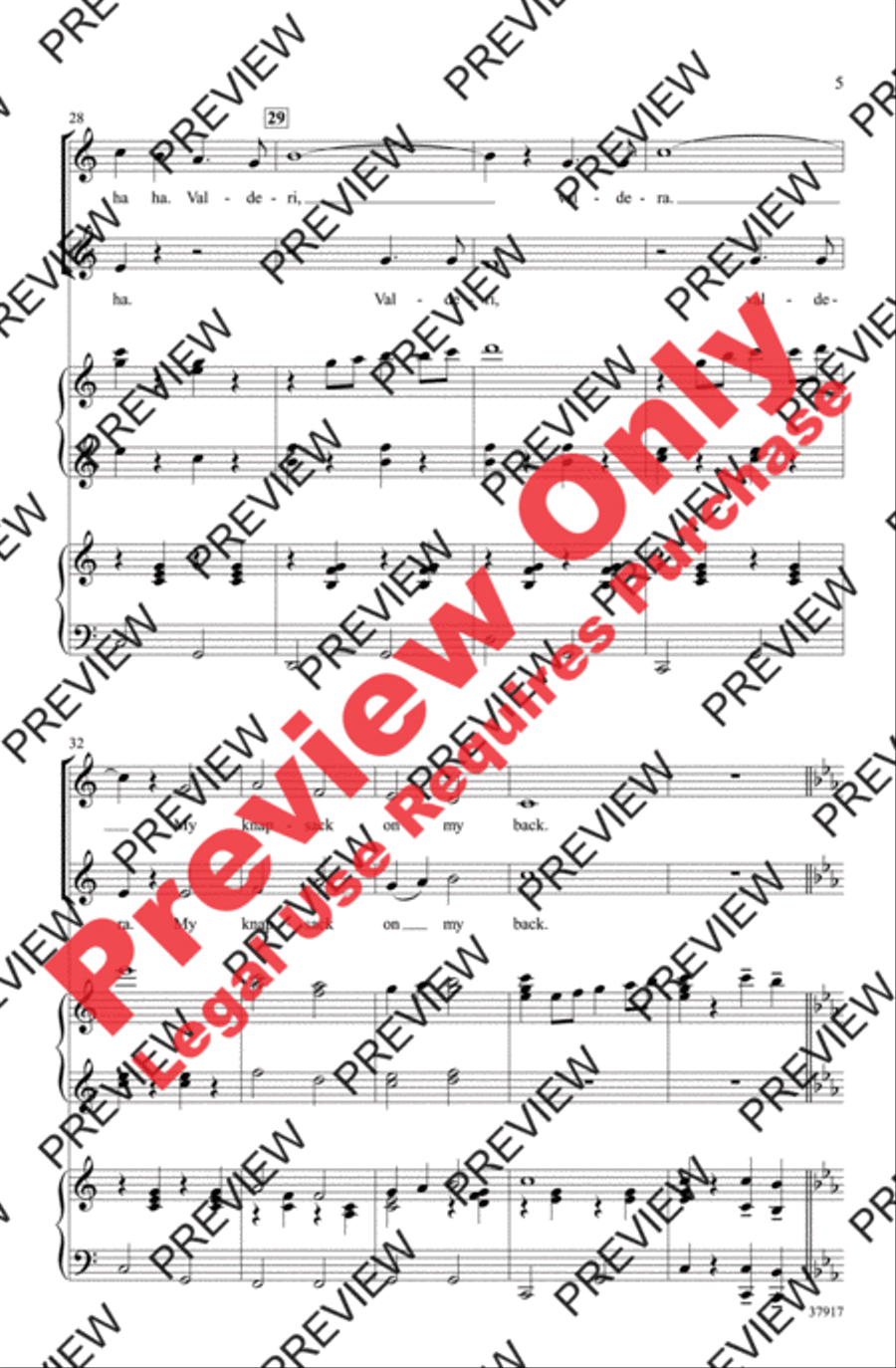 The Happy Wanderer 2-Part scores gallery preview page 5