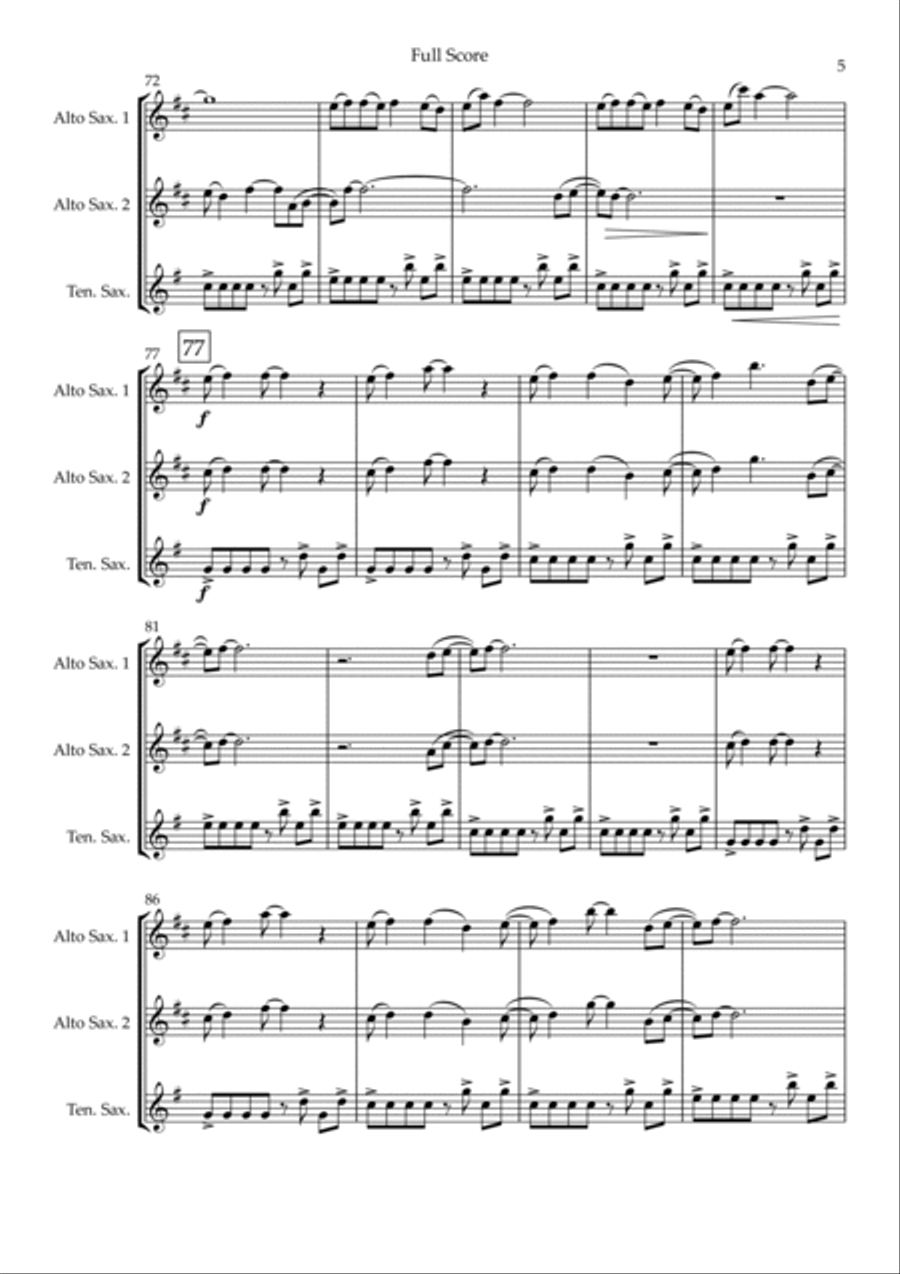 Without You Without You Woodwind Trio scores gallery preview page 5