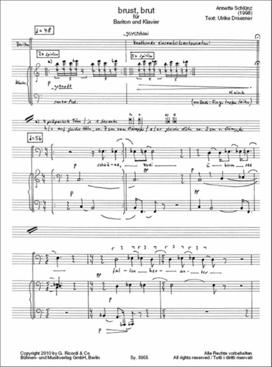 Brust, brut Voice Solo scores gallery preview page 2