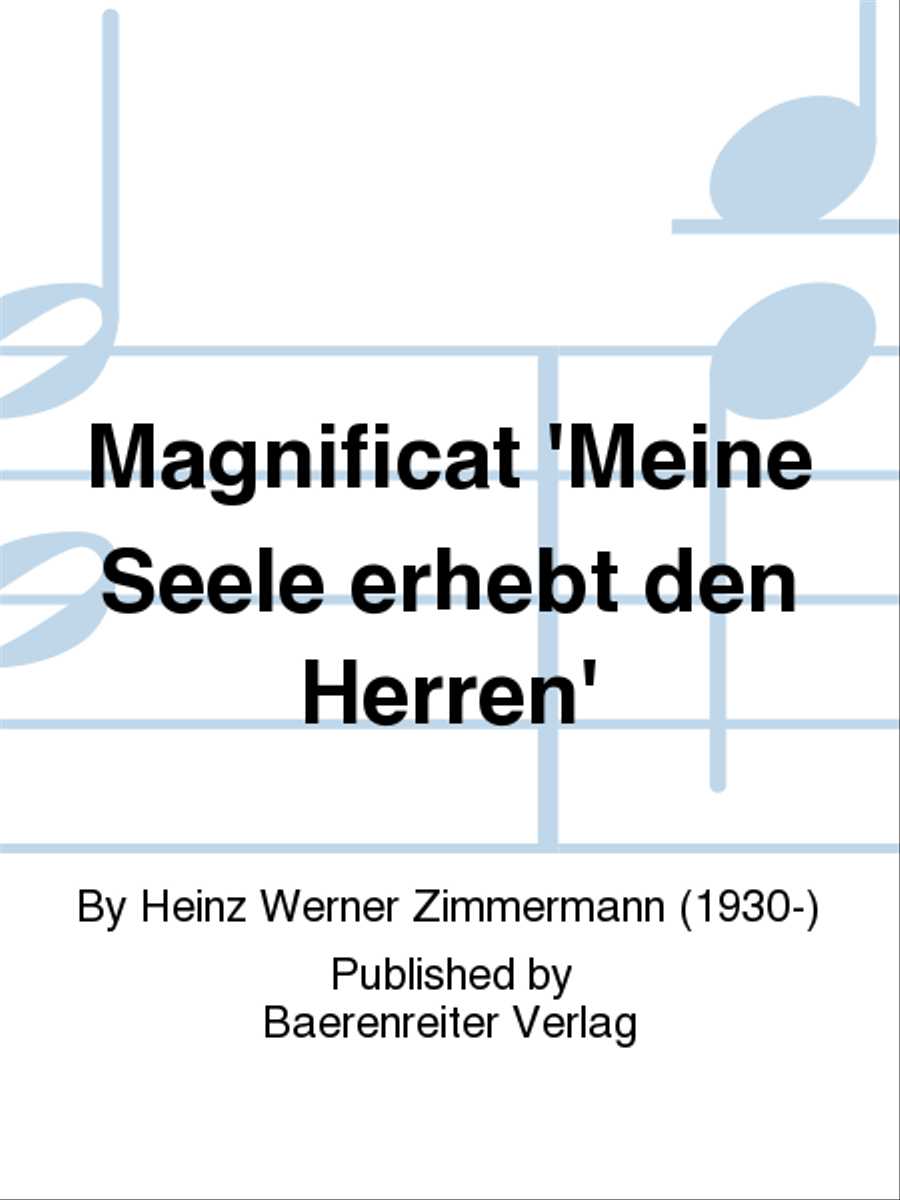 Magnificat 'Meine Seele erhebt den Herren' SSATB scores gallery preview page 1