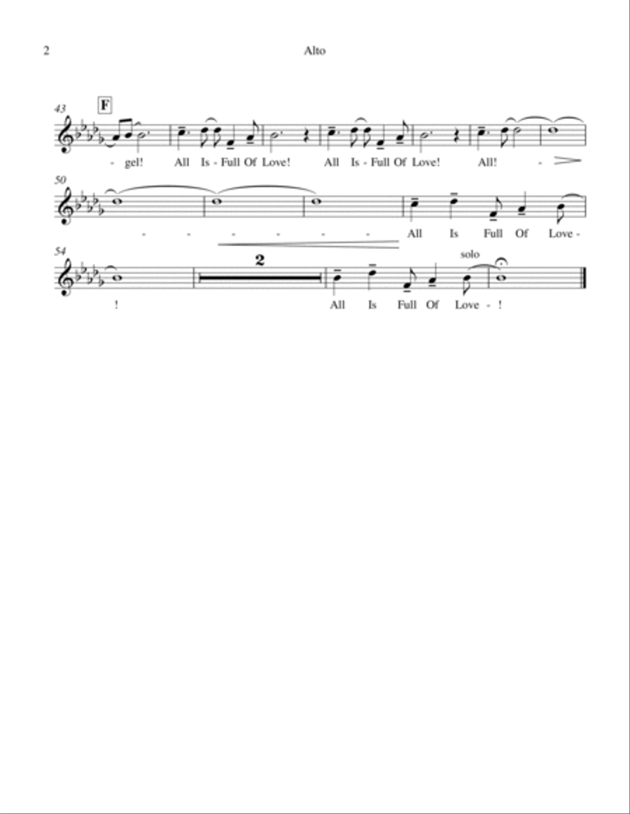 All Is Full Of Love Full Orchestra scores gallery preview page 2
