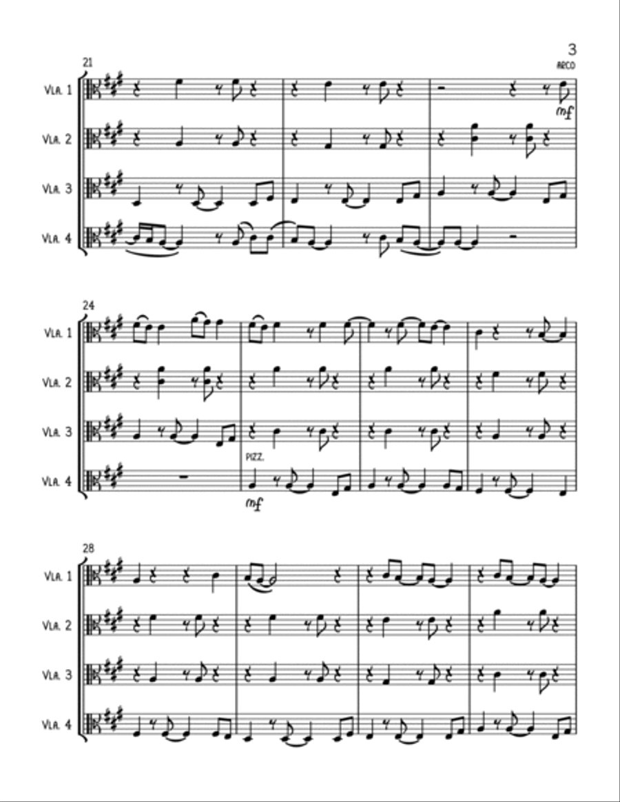Stand By Me Stand By Me String Quartet scores gallery preview page 3