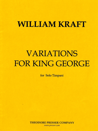 Book cover for Variations for King George