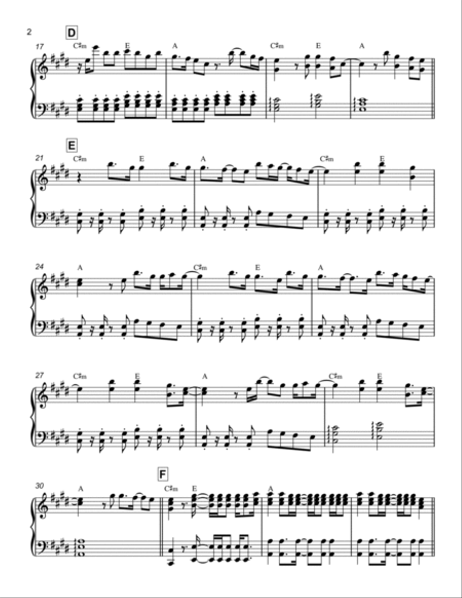 No Vacancy No Vacancy Piano Solo scores gallery preview page 2