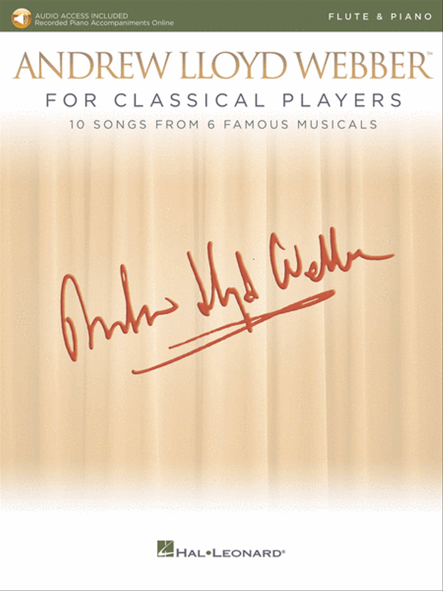 Andrew Lloyd Webber for Classical Players – Flute and Piano Flute Solo scores gallery preview page 1