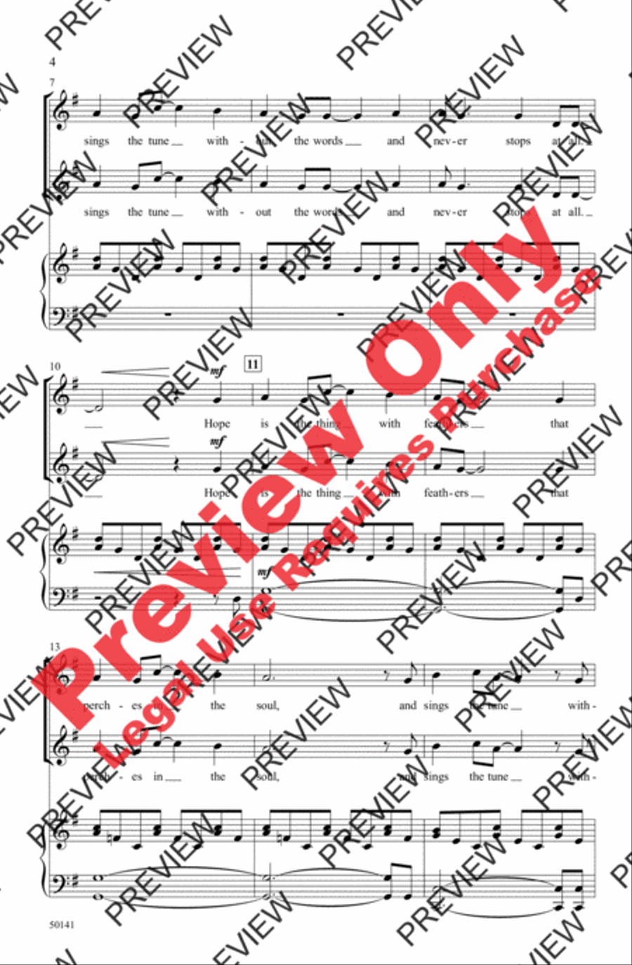 Hope Is the Thing with Feathers 2-Part scores gallery preview page 4