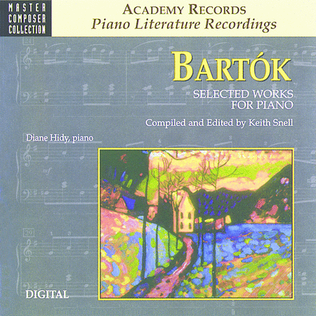 Book cover for Bartok Selected Works For Piano (CD)